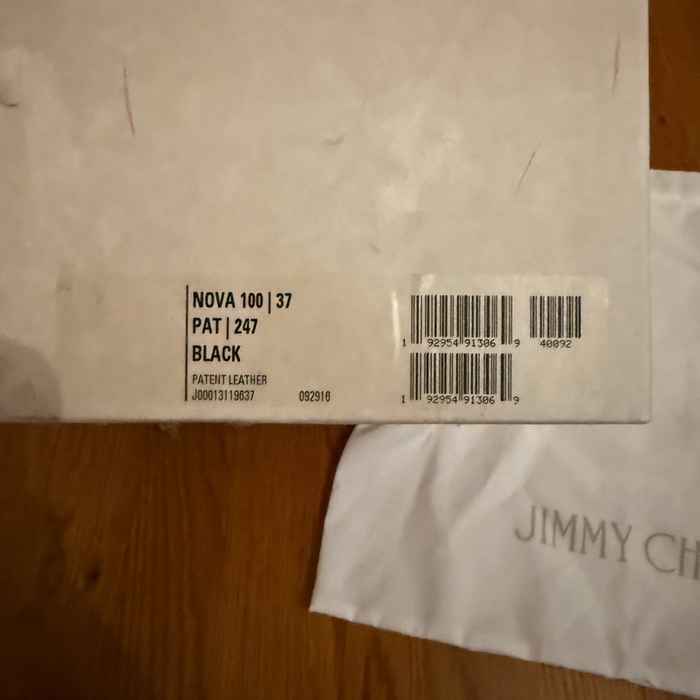 NWT JIMMY CHOO PEEP TOE HEELS SIZE 37 - Picture 9 of 9